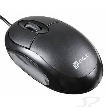 Мышь Oklick 105S черный оптическая 800dpi USB для ноутбука 2but [400941] - 55872