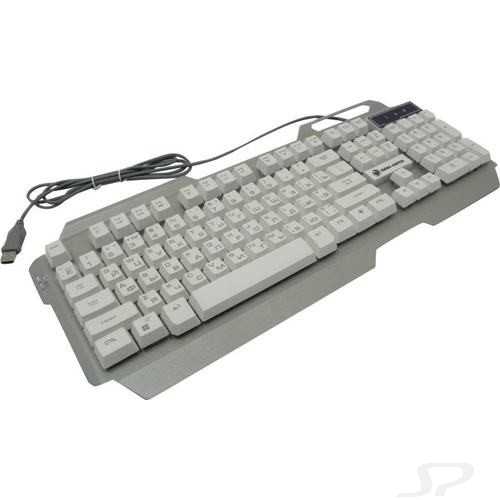 Клавиатура Dialog Gan-Kata KGK-25U SILVER USB, игровая с подсветкой 3 цвета , корпус металл - 59021