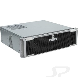 Корпус Procase EM338D-B-0 Корпус 3U Rack server case, дверца, черный, без блока питания, глубина 380мм, MB 12"x9.6" - 61407