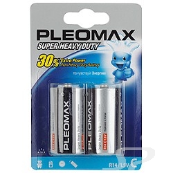 Батарейка Sony SAMSUNG PLEOMAX R14-2BL 20/ 160/ 7680   20 шт в уп - 61023
