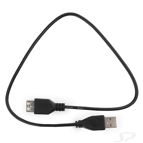 Gembird Гарнизон Кабель удлинитель USB 2.0, AM/ AF, 0.5м, пакет GCC-USB2-AMAF-0.5M - 63022