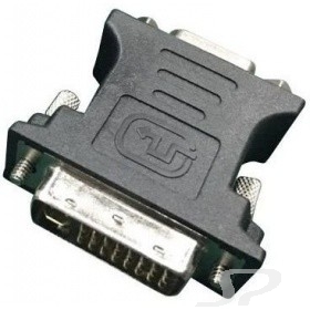 Переходник Cablexpert Переходник DVI-VGA, 29M/ 15F, черный, пакет A-DVI-VGA-BK - 63158