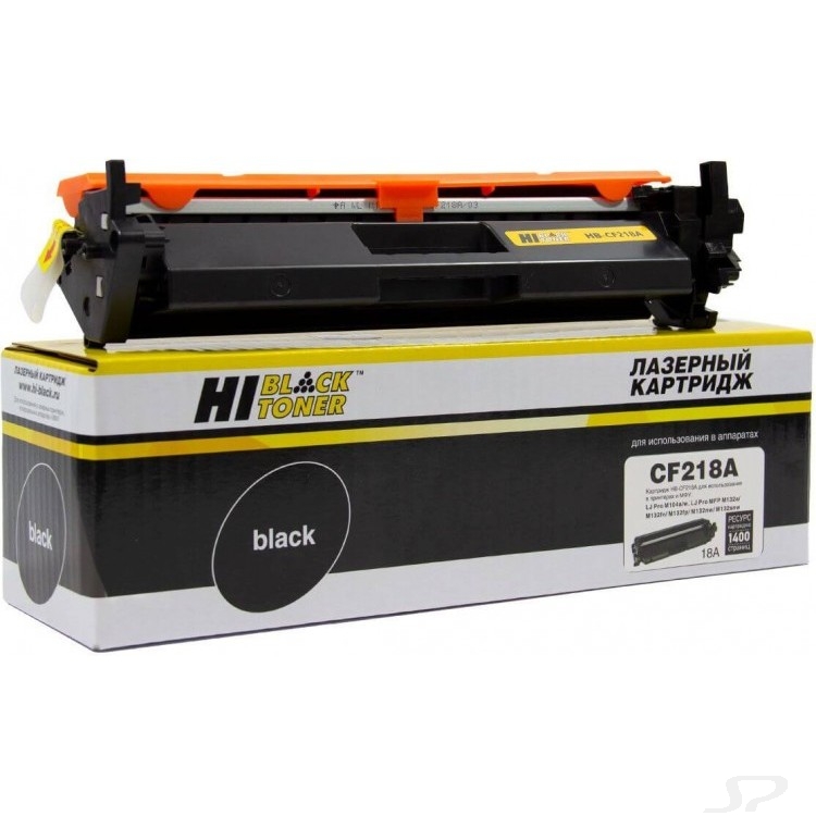 Расходные материалы Hi-Black CF218A Тонер-картридж для LaserJet Pro M104/ MFP M132, 1,4K, с чипом - 69550