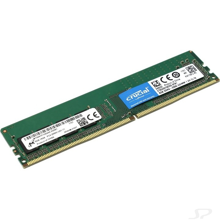 Модуль памяти Crucial DDR4 DIMM 8GB CT8G4DFS8266 - 69507