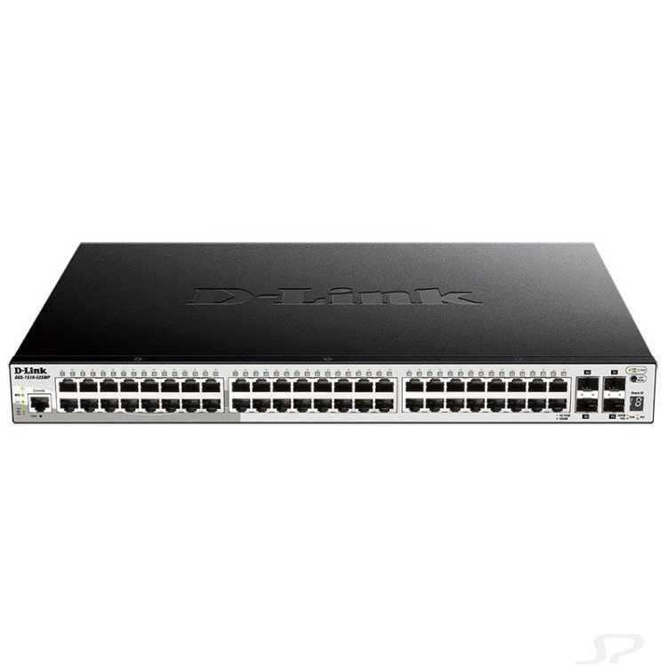 Сетевое оборудование D-Link DGS-1510-52XMP/ A1A PROJ Управляемый стекируемый коммутатор SmartPro уровня 2+ с 48 портами 10/ 100/ 1000Base-T и 4 портами 10GBase-X SFP - 71327