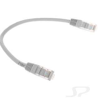 Коммутационный шнур Cablexpert Патч-корд медный UTP PP10-0.25m кат.5, 0.25м, литой, многожильный серый - 71753