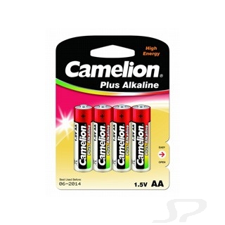 Батарейка Camelion ..LR 6 Plus Alkaline BL-4 LR6-BP4, батарейка,1.5В  4шт. в уп-ке - 74321