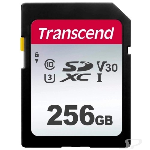 Карта памяти  Transcend SecureDigital 256Gb  TS256GSDC300S - 74278