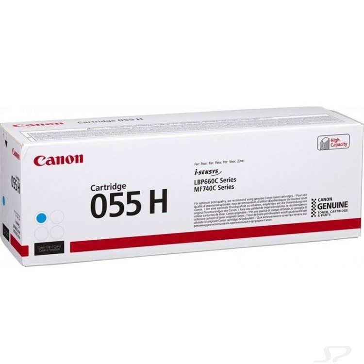 Canon Cartridge 055 HC 3019C002  Тонер-картридж для Canon MF746Cx/MF744Cdw (5 900 стр.) голубой (GR) - 103722