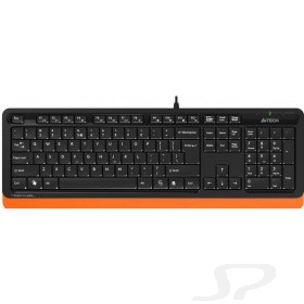 Клавиатура A-4Tech Клавиатура A4 Fstyler FK10 ORANGE черный/ оранжевый USB [1147534] - 77022