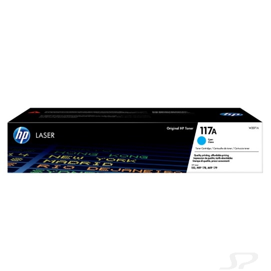 Расходные материалы Hp W2071A Картридж 117A лазерный, голубой  700стр. - 77541