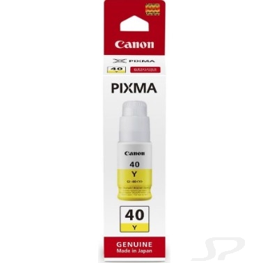 Расходные материалы Canon GI-40 3402C001 картридж струйный для  Pixma G5040/ G6040, жёлтый 70 мл. - 79372