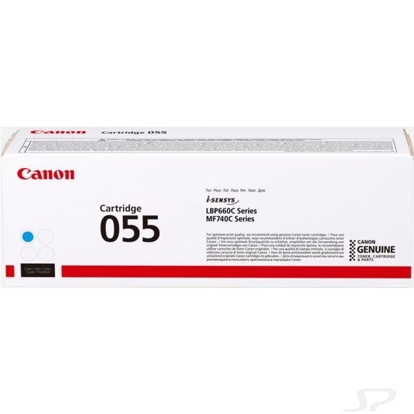 Canon CRG 055 C Тонер-картридж для Canon LBP66x/MF74x,  (2100 стр.), голубой (GR) - 103716