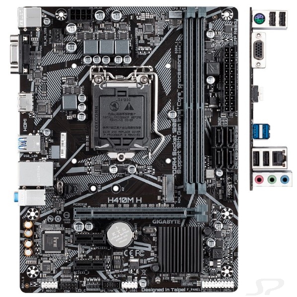 Gigabyte Материнская плата H410 S1200 MATX H410M H - 82611