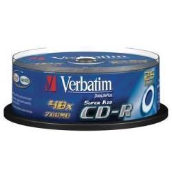 CD-R диски 25 шт. Verbatim 52-x 700Mb Cristal AZO Cake Box (43352) - 78515