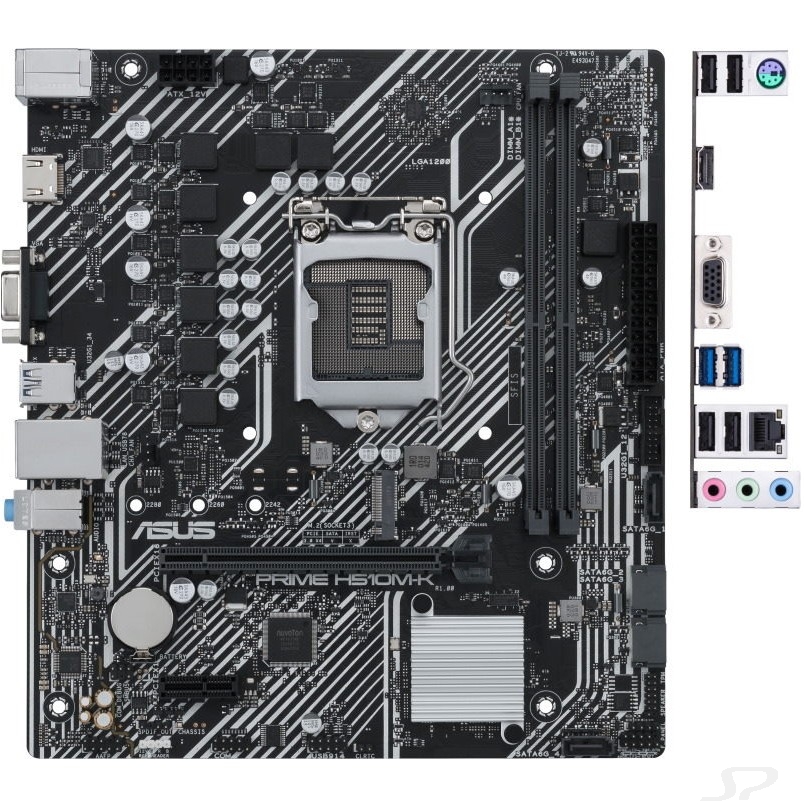 Asus Материнская плата  PRIME H510M-K Soc-1200 Intel H510 2xDDR4 mATX AC`97 8ch 7.1 GbLAN+VGA+HDMI - 87751