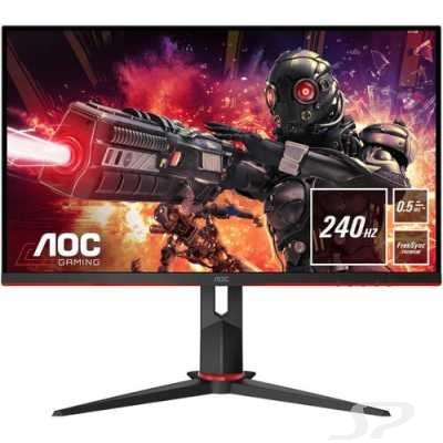 LCD AOC 23.8" 24G2ZU Gaming {IPS 1920x1080 240Hz 0.5ms 350cd 16:9 1000:1 8bit(6bit+FRC) 170/160 2xHDMI2.0 DisplayPort1.2 FreeSync(Prem) 4xUSB3.0 AudioOut 2x2W VESA} - 97833