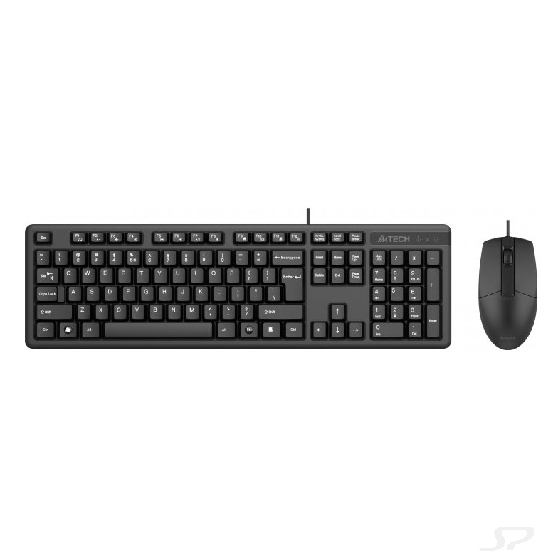 Клавиатура + мышь A4Tech KK-3330S клав:черный мышь:черный USB [1530250] - 93451