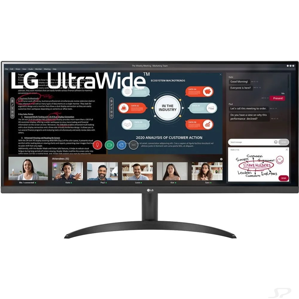 LCD LG 34" 34WP500-B UltraWide черный - 90426