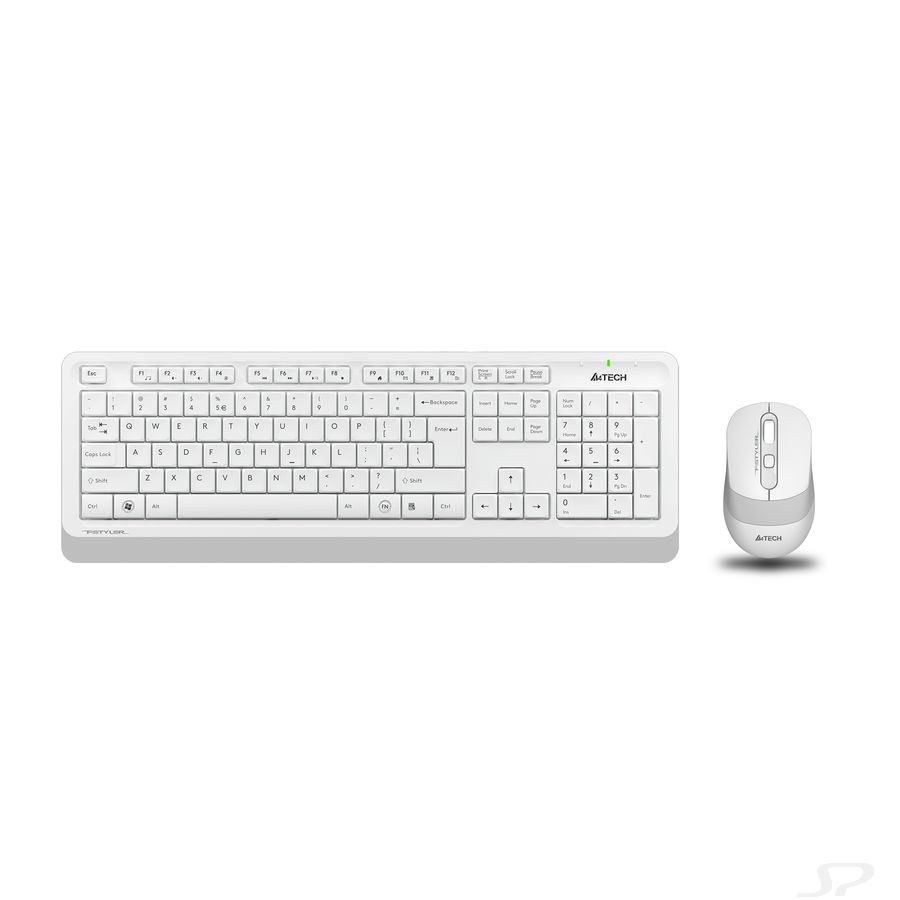 Клавиатура и мышь Wireless A4Tech FG1010 WHITE бело-серая, USB [1147575] - 93700