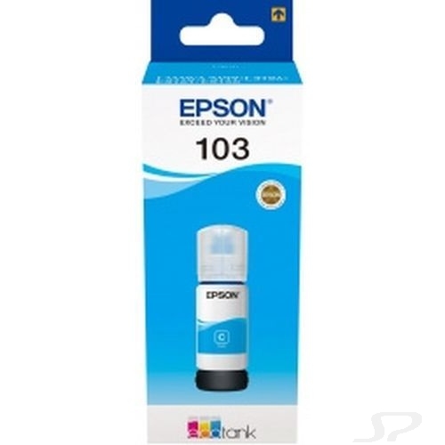 EPSON C13T00S24A  Контейнер 103  с голубыми чернилами для L1110/L3100/3101/3110/3150/3151, 65 мл.(cons ink) - 91542