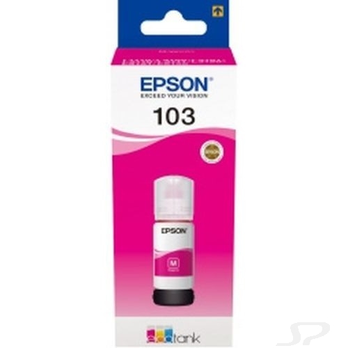 EPSON C13T00S34A  Контейнер 103 с пурпурными чернилами для L1110/L3100/3101/3110/3150/3151, 65 мл.(cons ink) - 91543