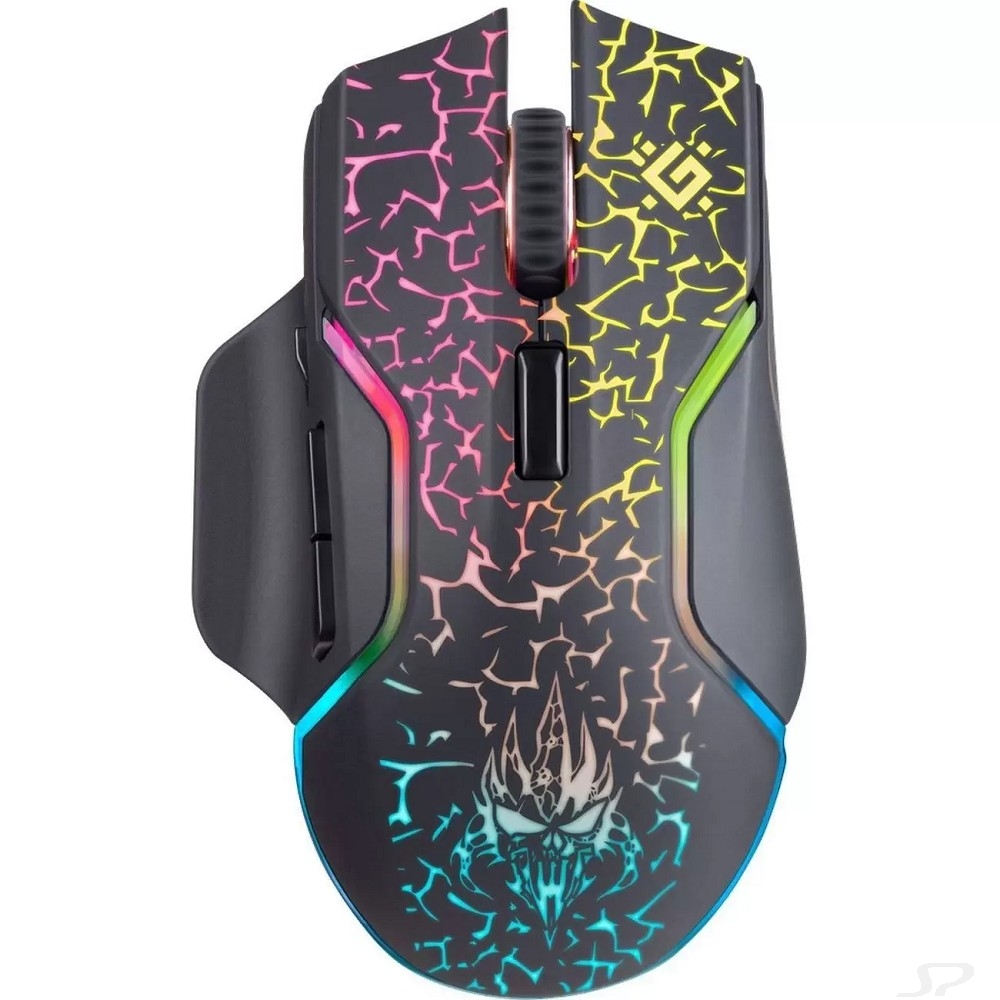 Беспроводная игровая мышь Defender Oneshot GM-067 черный,LED,7D,300 мАч, 3200dpi  - 98915