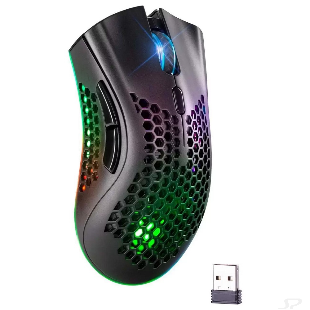 Беспроводная игровая мышь Warlock GM-709L RGB,8кнопок,2400dpi - 92997