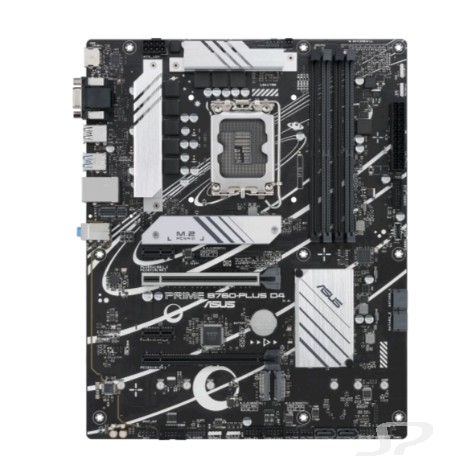 Asus Материнская плата  PRIME B760-PLUS D4, LGA1700 4xDDR4 4xSATA3 3xM.2 RAID VGA HDMI DP ATX - 94031