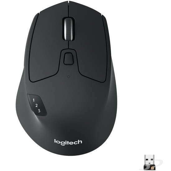 Мышь беспроводная Logitech M720 Triathlon (1000dpi, Bluetooth, 2.4 GHz/USB-ресивер (Logitech Unifying®), 8 кнопок, 1 батарея типа AA) (арт. 910-004794, M/N: M-R0062 / C-U0007) - 94060