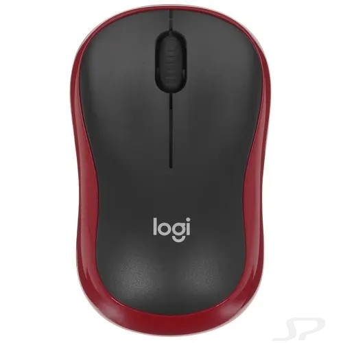 Мышь Wireless Logitech M185 черная/красная, оптическая, 1000dpi, 2.4 GHz/USB-ресивер - 98961
