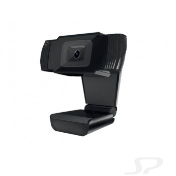 CBR CW 855FHD Black, Веб-камера с матрицей 3 МП, разрешение видео 1920х1080, USB 2.0, встроенный микрофон с шумоподавлением, фикс.фокус, крепление на мониторе, длина кабеля 1,8 м, цвет чёрный - 103707