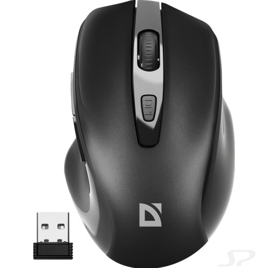 Defender Prime MB-053 { Беспроводная оптическая мышь,черный,6D,800-1600dpi,бесшумн } [52053] - 104258