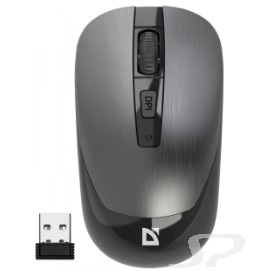 Defender Wave MM-995 { Беспроводная оптическая мышь,серый,4D,800-1600dpi,бесшумн } [52993] - 104260
