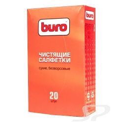 Чистящие средства  BURO Buro BU-Udry Сухие чистящие салфетки , безворсовые, 20шт. - 16800