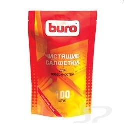 Чистящие средства  BURO Buro BU-ZSURFACE Запасной блок к тубе с чистящими салфетками  для поверхностей, 100шт. - 16785